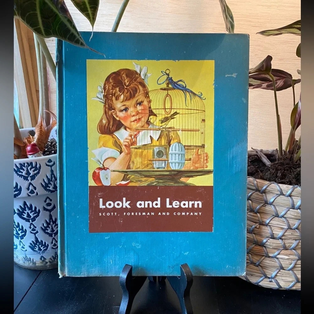 VINTAGE 1943 Look and Learn by Scott Foresman & Co Children’s Book